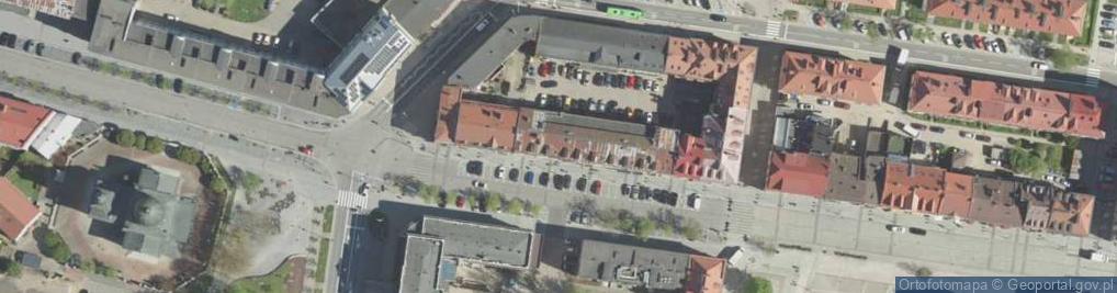 Zdjęcie satelitarne Zakłady Przemysłu Dziewiarskiego Karo w Likwidacji