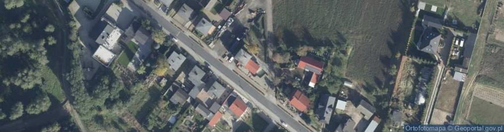 Zdjęcie satelitarne Zalisz Rałał Przedsiębiorstwo Produkcyjno Handlowe Krzak