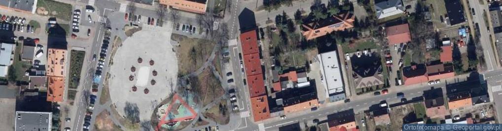 Zdjęcie satelitarne Zarząd Domu nr 6 przy PL.Bohaterów w Słubicach