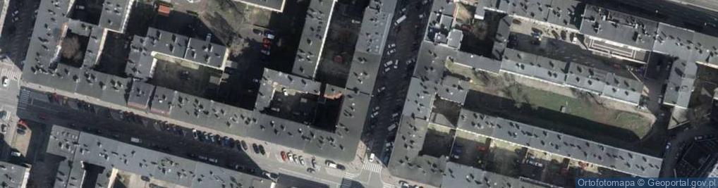 Zdjęcie satelitarne Zarząd Właścicieli Nieruchomości Wspólnej ul.Grzymińska 4-4A w Szczecinie