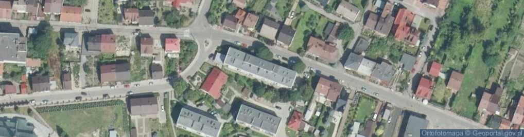 Zdjęcie satelitarne Zarząd Wspólnoty Mieszk.Bud.nr 24 przy ul.Królewskiej w Proszowicach