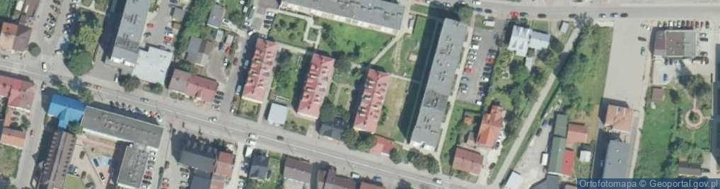 Zdjęcie satelitarne Zarząd Wspólnoty Mieszkaniowej B.nr 65 przy ul.3-Go Maja w Proszowicach