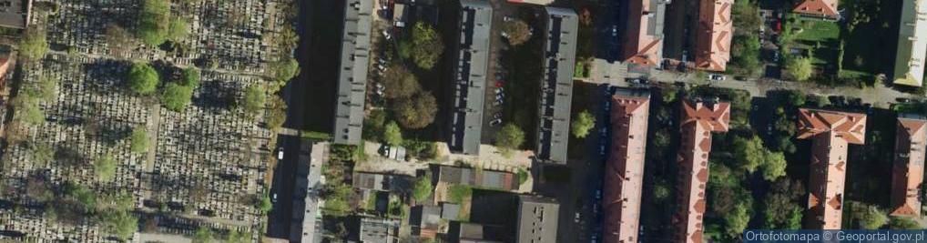 Zdjęcie satelitarne Zarząd Wspólnoty Mieszkaniowej Budynku przy ul.Lompy 15 D, E, F w Katowicach
