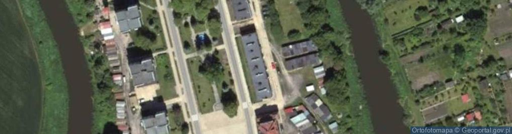 Zdjęcie satelitarne Zarząd Wspólnoty Mieszkaniowej przy ul.Kościuszki6 w Sępopolu