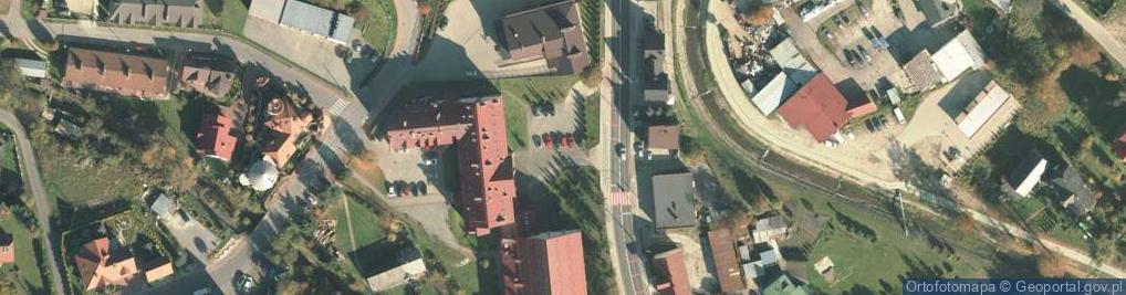 Zdjęcie satelitarne Zespół Obsługi Szkół i Przedszkoli w Krynicy Zdroju