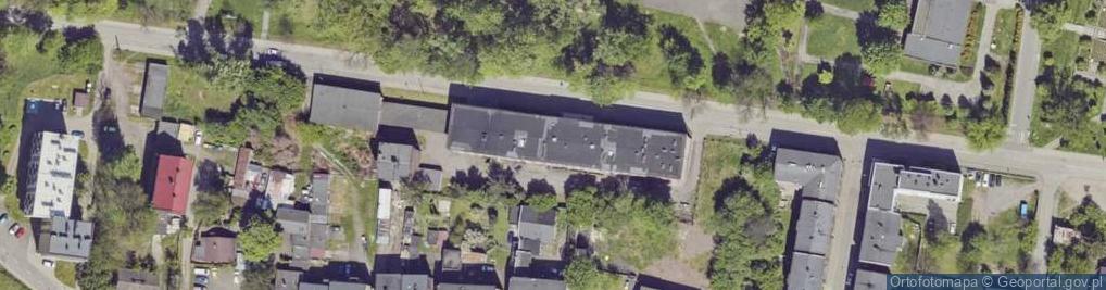 Zdjęcie satelitarne Zespół Szkół Ekonomiczno Informatycznych Centrum Kształcenia Ustawicznego w Świętochłowicach Ośrodek Kształcenia i Doskonalenia Kadr