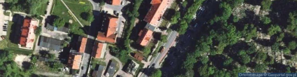 Zdjęcie satelitarne Zespół Szkół Ekonomiczno Spożywczych im Mikołaja Kopernika w Kętrzynie