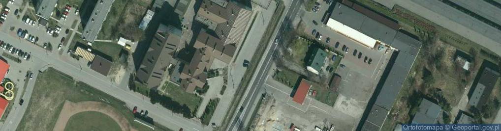 Zdjęcie satelitarne Zespół Szkół im Jana Pawła II w Sokołowie Małopolskim