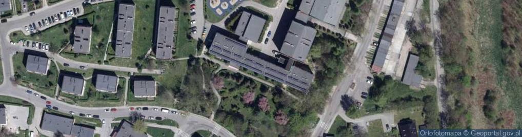Zdjęcie satelitarne Zespół Szkół Mistrzostwa Sportowego w Jastrzębiu Zdroju VI Liceum Ogólnokształcące Mistrzostwa Sportowego