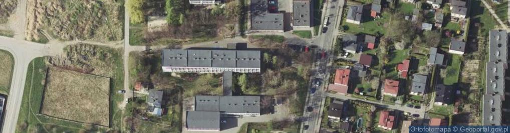 Zdjęcie satelitarne Zespół Szkół nr 8 w Żorach