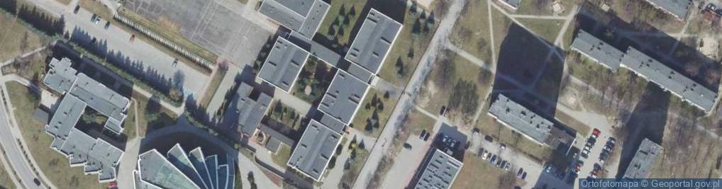 Zdjęcie satelitarne Zespół Szkół Ogólnokształcących nr 1 w Mielcu