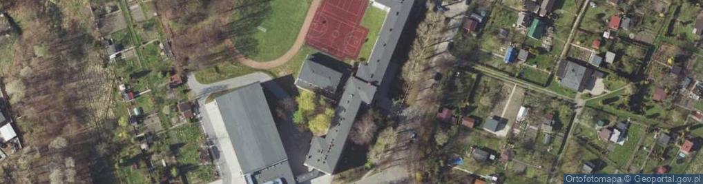 Zdjęcie satelitarne Zespół Szkół Ogólnokształcących w Żorach Liceum Ogólnokształcące im K Miarki