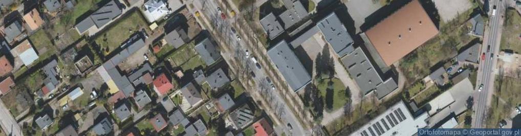 Zdjęcie satelitarne Zespół Szkół Ponadgimnazjalnych nr 2 im ST Staszica w Tomaszowie Maz