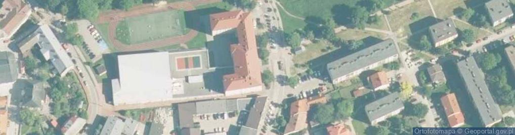 Zdjęcie satelitarne Zespół Szkół Publicznych nr 3 w Wadowicach Szkoła Podstawowa nr 2 w Wadowicach