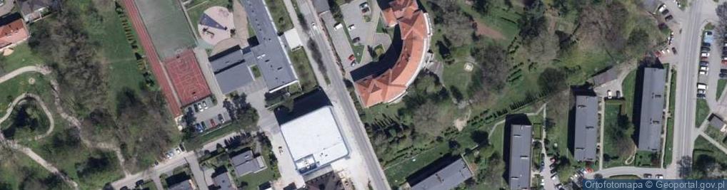 Zdjęcie satelitarne Zespół Szkół Specjalnych przy Wojewódzkim Szpitalu Rehabilitacyjnym Dla Dzieci w Jastrzębiu Zdroju