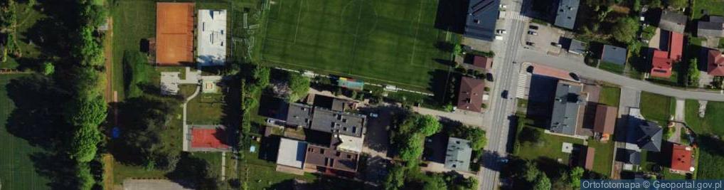 Zdjęcie satelitarne Zespół Szkolno Przedszkolny Przedszkole Publiczne w Kaniowie