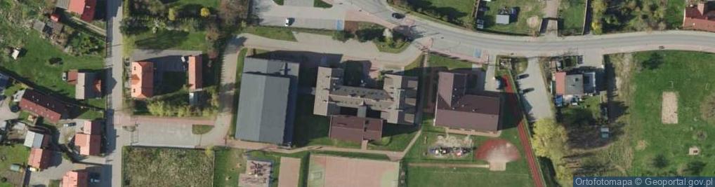 Zdjęcie satelitarne Zespół Szkolno Przedszkolny w Borkowie Szkoła Podstawowa im Jana Brzechwy w Borkowie