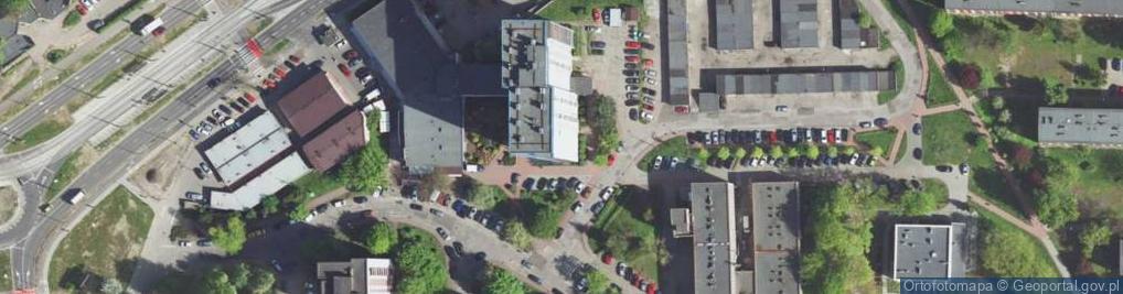 Zdjęcie satelitarne Związek Zawodowy Kadra przy Spółdzielni Mieszkaniowej Lokator w Dąbrowie Górniczej