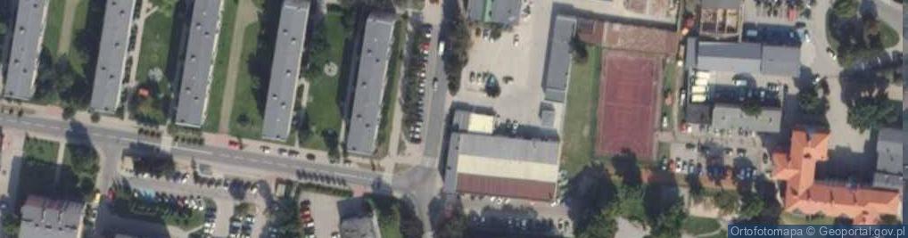 Zdjęcie satelitarne Związek Zawodowy Poligrafów przy Pleszewskich Zakładach Papierniczych w Pleszewie