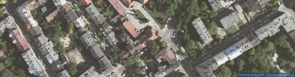 Zdjęcie satelitarne Związek Zawodowy Pracowników Miejskiego Przedsiębiorstwa Wodociągów i Kanalizacji w Krakowie