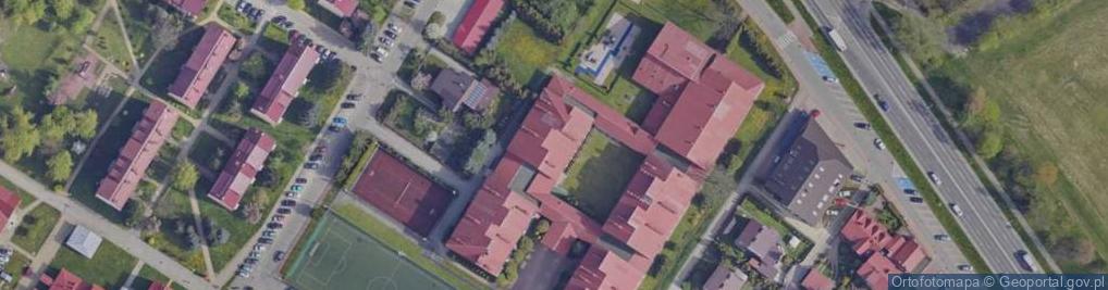 Zdjęcie satelitarne Związek Zawodowy Pracowników Oświaty i Wychowania Oświata w Sanoku