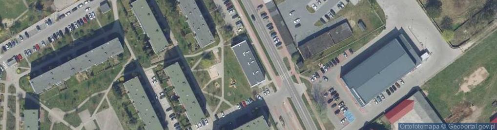 Zdjęcie satelitarne Związek Zawodowy Pracowników Służby Zdrowia Szpitala Miejskiego w Zambrowie NZOZ