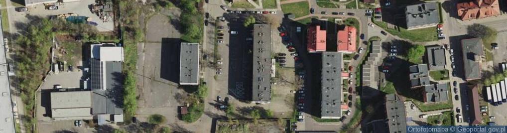 Zdjęcie satelitarne Związek Zawodowy Pracowników Świętochłowickiego Przedsiębiorstwa Robót Inżynieryjnych P w Prinżbud w Świętochłowicach