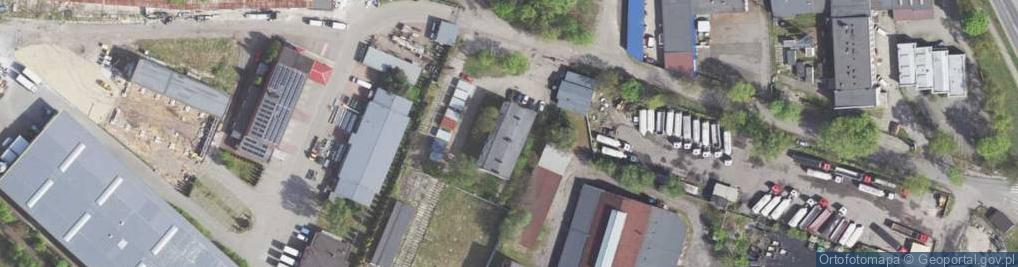 Zdjęcie satelitarne Związek Zawodowy Pracowników Zakładów Mechanicznych Urządzeń Wierntniczych w Sosnowcu