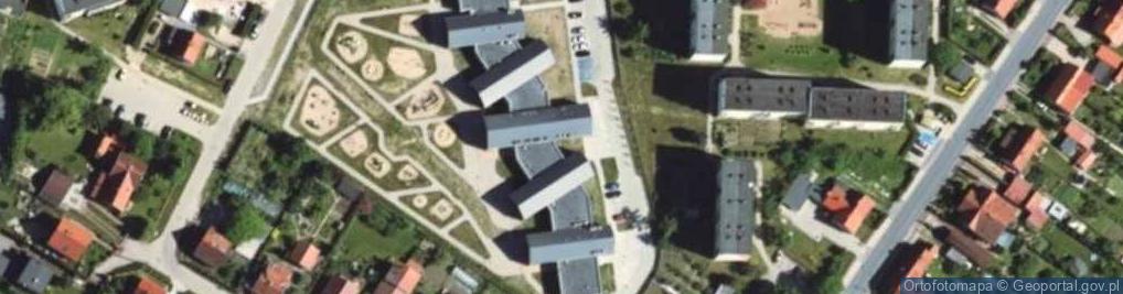 Zdjęcie satelitarne Miejskie Przedszkole Integracyjne 'Smerfowa Kraina'