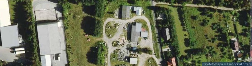 Zdjęcie satelitarne Wyroby z betonu.Juliusz Kapuściak