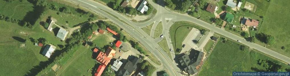 Zdjęcie satelitarne Przełęcz Krzyżówka (Przełęcz Huta)