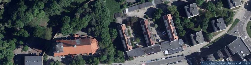 Zdjęcie satelitarne Niepubliczny Zakład Opieki Zdrowotnej przy Janie D Borucki i Mądra M Nowicka Przychodnia Medycyny Rodzinnej