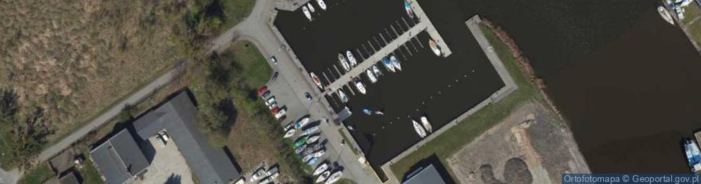Zdjęcie satelitarne Jacht Klub Elbląg- rzeka Elbląg