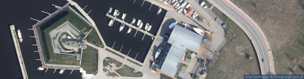 Zdjęcie satelitarne Port Jachtowy Kołobrzeg- rz. Parsęta