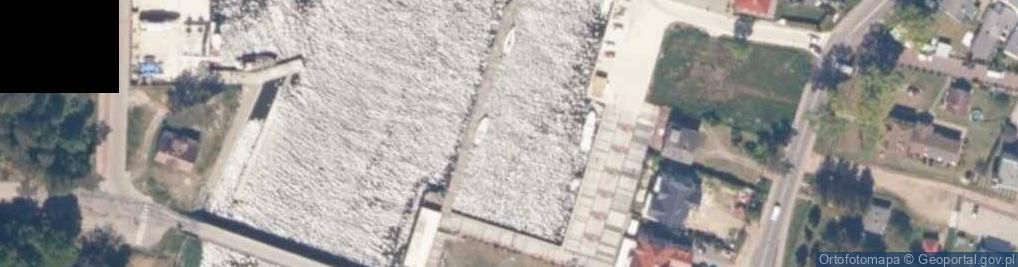 Zdjęcie satelitarne Port Mrzeżyno- ujście rz. Regi
