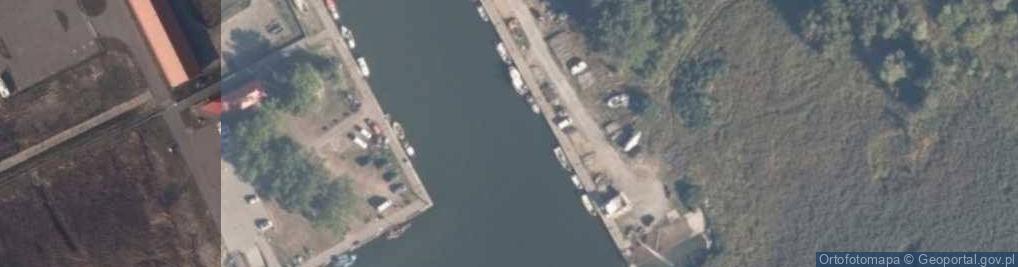 Zdjęcie satelitarne Port Rybacki- Zalew Wiślany