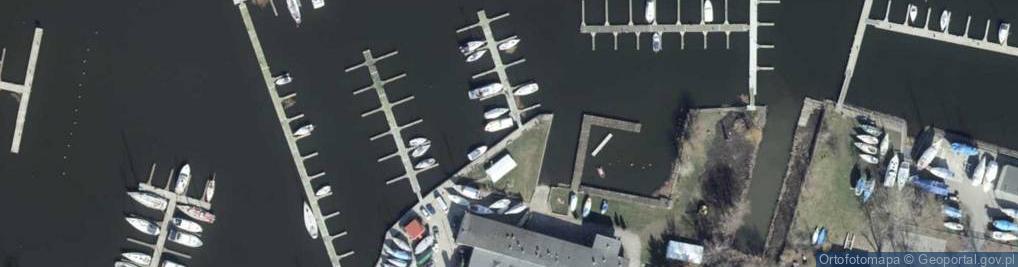 Zdjęcie satelitarne Szczeciński YK Morski LOK- jez. Dąbie