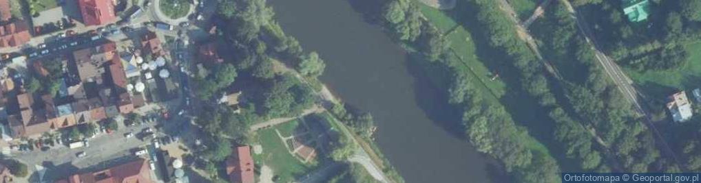 Zdjęcie satelitarne Przystań flisacka