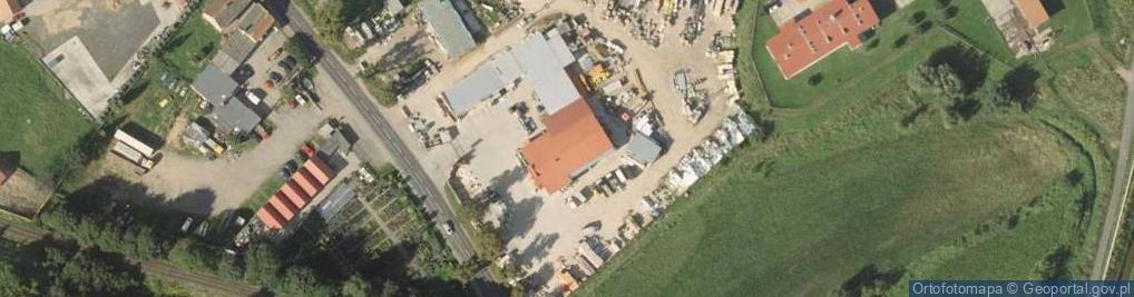 Zdjęcie satelitarne PSB - Skład budowlany