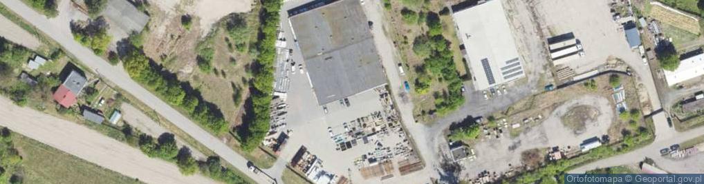 Zdjęcie satelitarne PSB - Skład budowlany