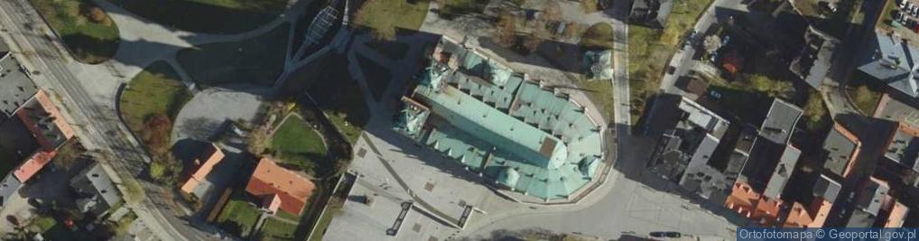 Zdjęcie satelitarne Taras widokowy - katedra gnieźnieńska