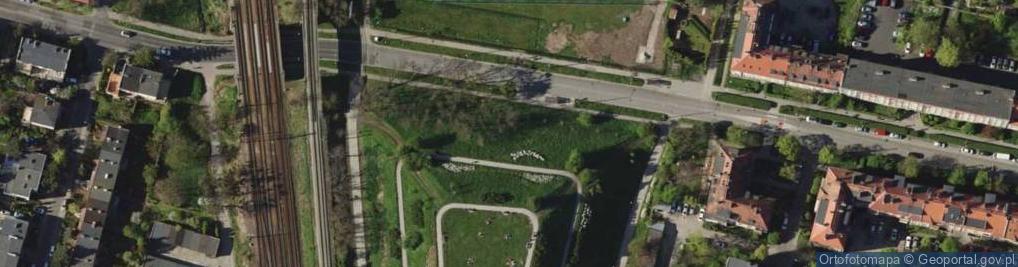 Zdjęcie satelitarne Wzgórze Gajowickie