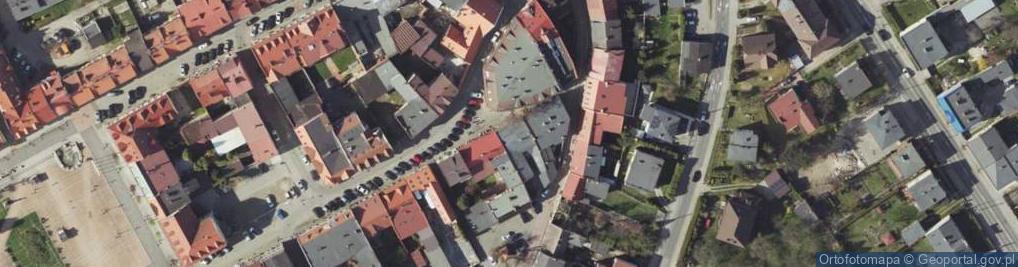 Zdjęcie satelitarne Zapiecek