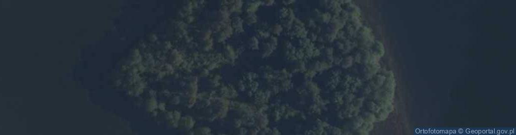 Zdjęcie satelitarne Wyspy na Jeziorach Mamry i Kisajno
