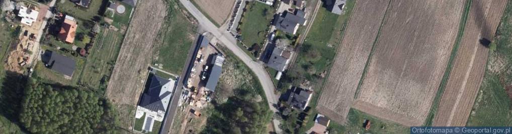 Zdjęcie satelitarne 314 koniec (początek) trasy rowerowej