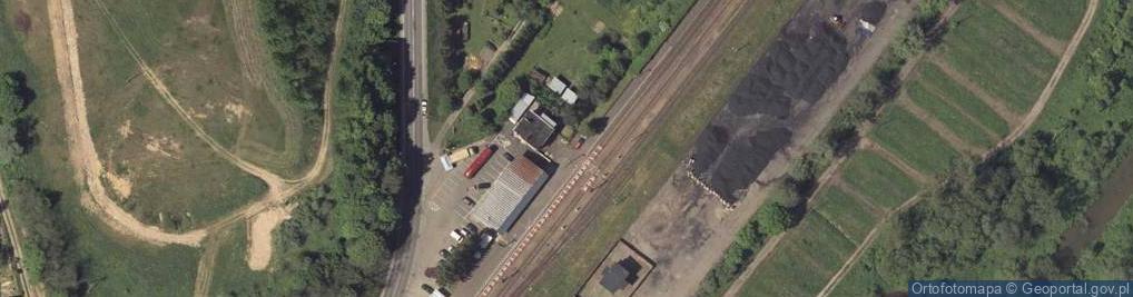 Zdjęcie satelitarne Bieszczadzkie Drezyny Rowerowe