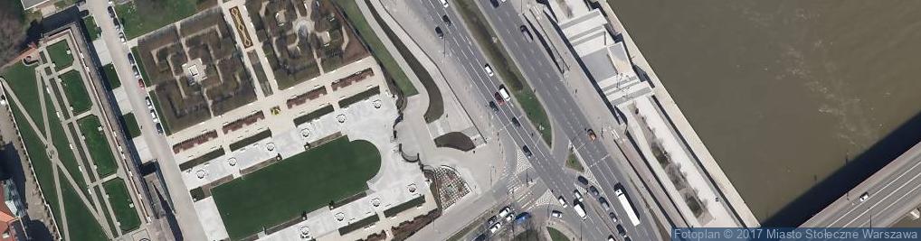 Zdjęcie satelitarne Wjazd i wyjazd pod Wisłostradą - zachód
