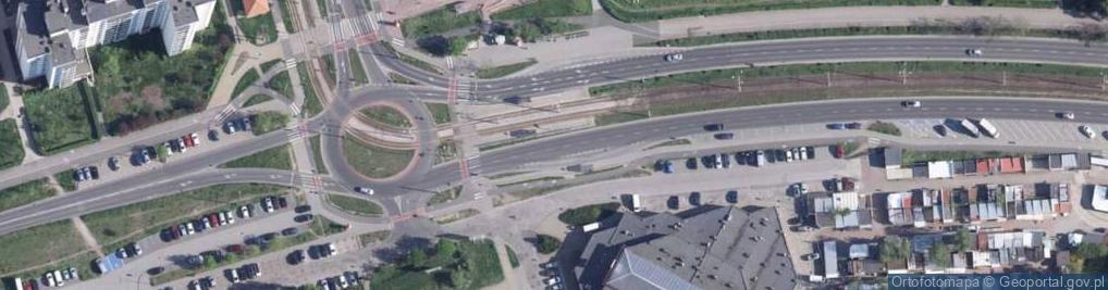 Zdjęcie satelitarne Toruński Rower Miejski - stacja