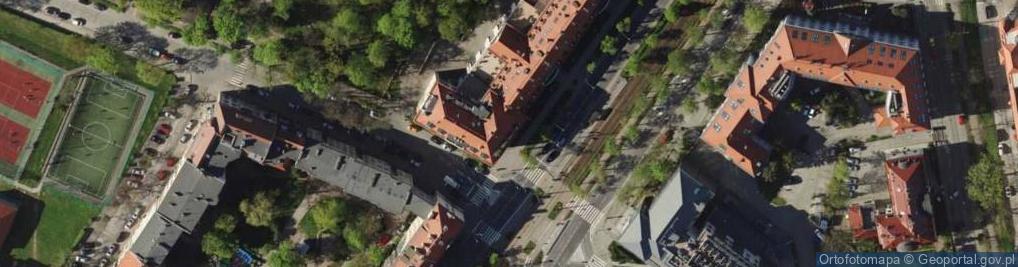Zdjęcie satelitarne WRM (Wrocławski Rower Miejski) Wypożyczalnia Rondo Verona 6128