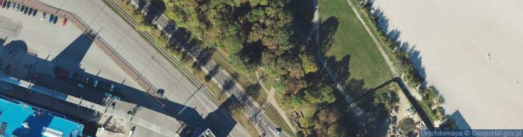 Zdjęcie satelitarne Betonowy Napis - Westerplatte